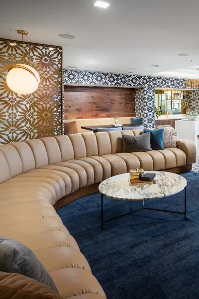 lobby with gold and marble in hollywood