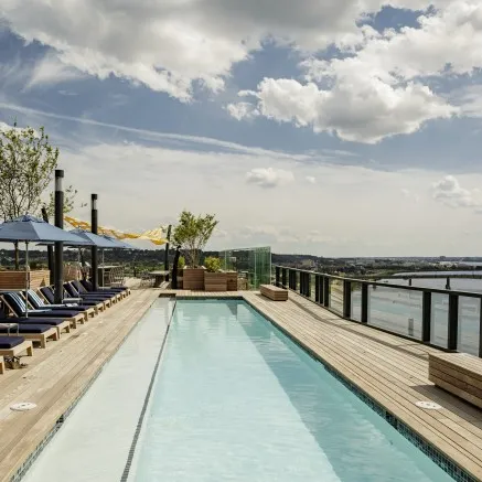 Image of lap pool at Arris apartments