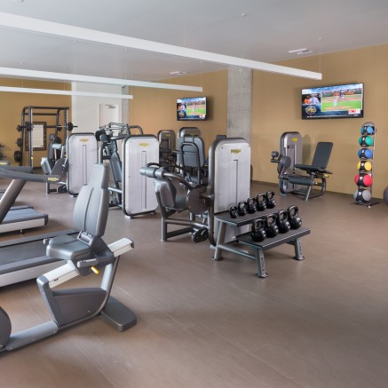 Image of fitness center at Blossom Plaza