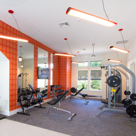 Image of gym at Modera Natick Center