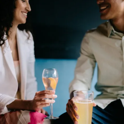Image of friends drinking together