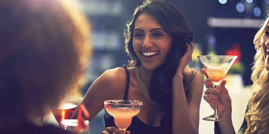 Image of friends drinking together