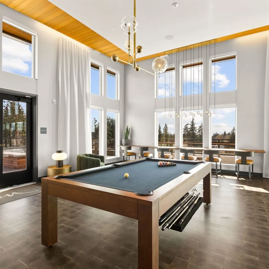 plenty of work from home space in clubhouse at Modera Overlake