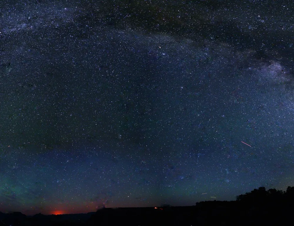 lit up night sky with ridge line amavi aster ridge single family homes for rent in phoenix arizona