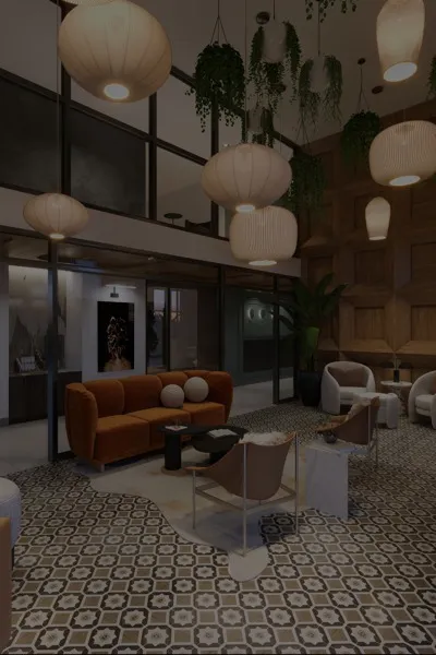 rendering of resident lounge modera riverview apartment homes for rent in tn
