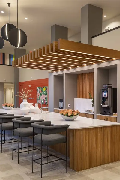modera garden oak clubhouse and coffee bar houston tx apartments