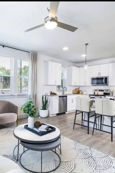 modera georgetown kitchen with quartz countertops custom white cabinets and stainless steel appliances