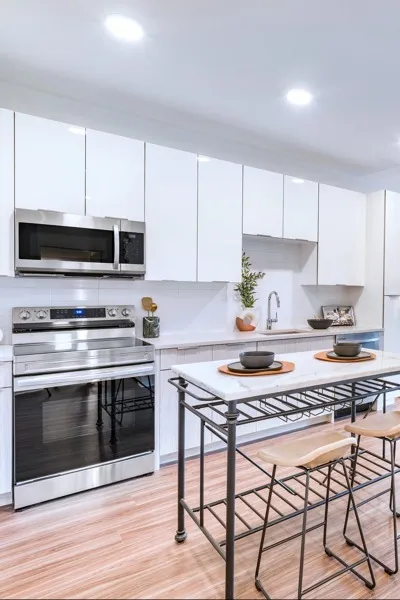 interior home kitchen at modera montville apartment homes for rent in new jersey
