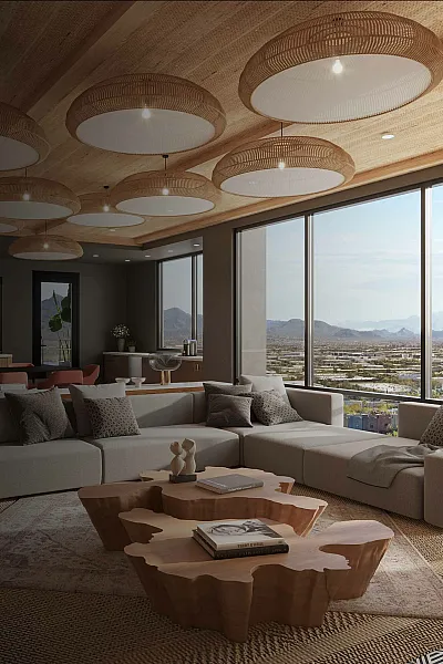 modera scottsdale clubroom rendering