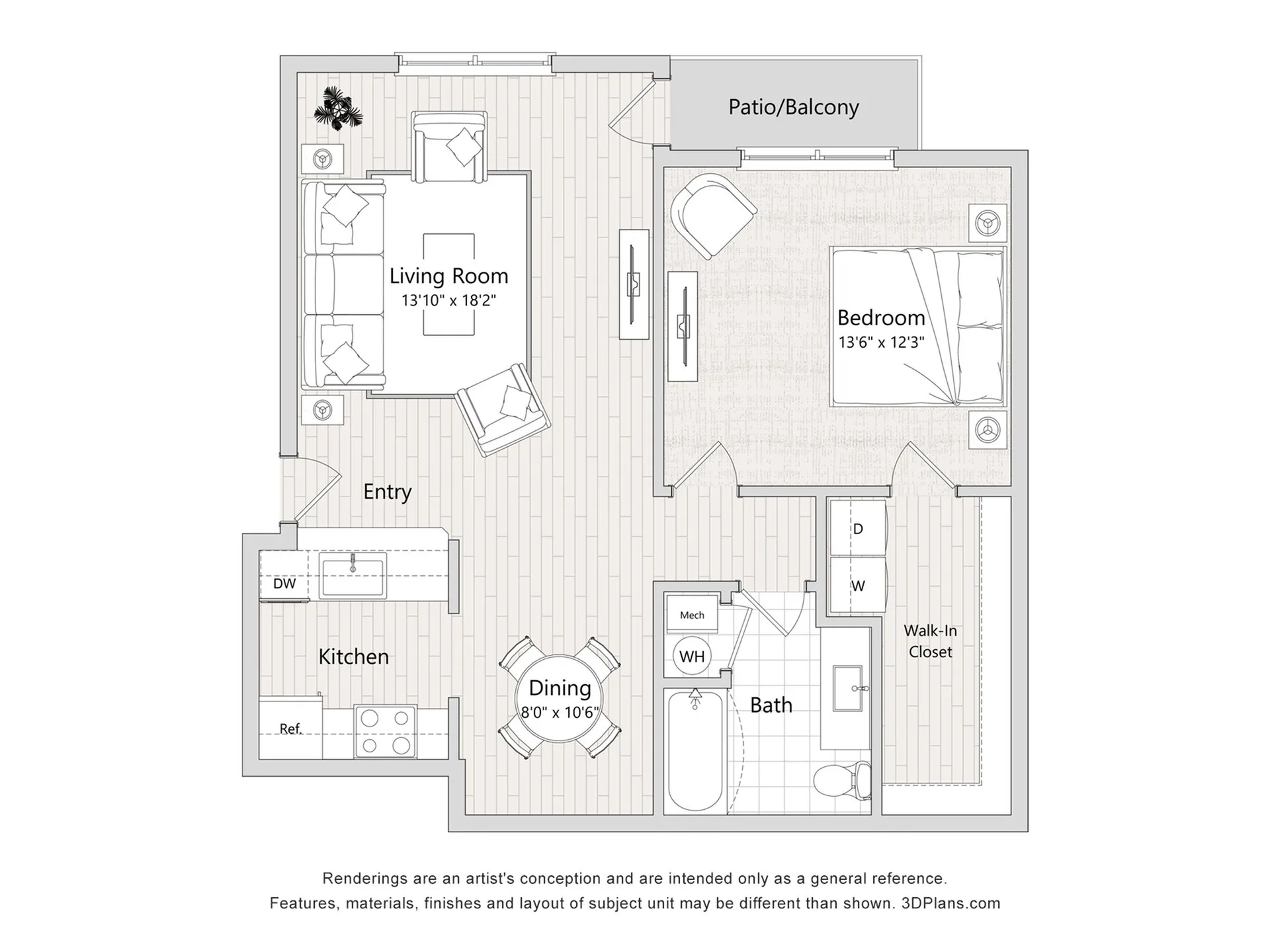 1-2 Bedroom Apartments, Kansas City | The Moxie Floor Plans