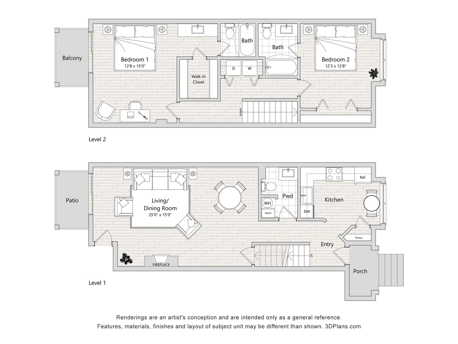 1-2 Bedroom Apartments, Kansas City | The Moxie Floor Plans