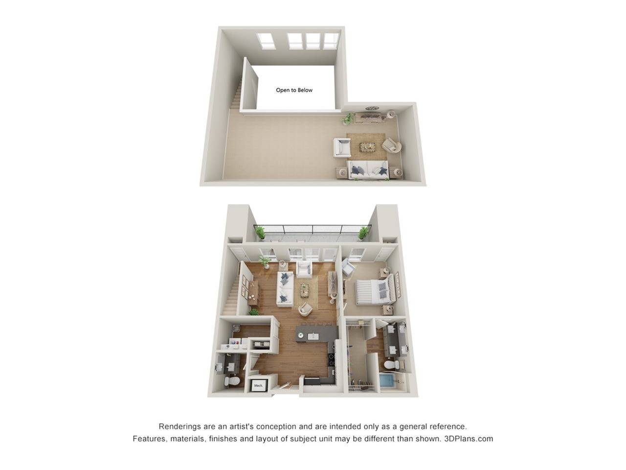 One Bedroom - A4 Penthouse Loft