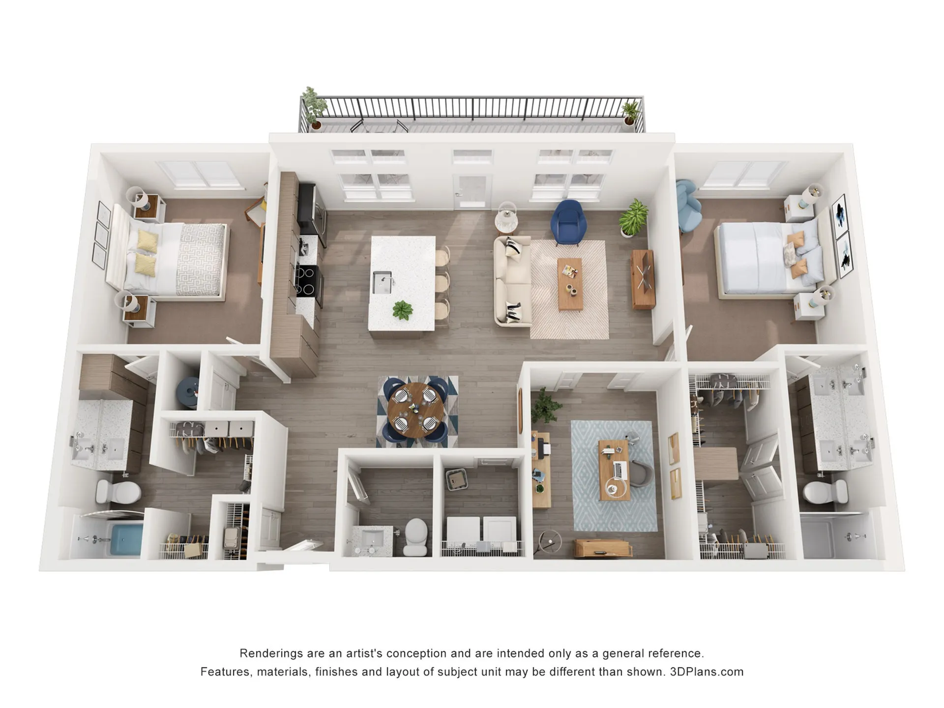 Two Bedroom w/ Flex Den - PH