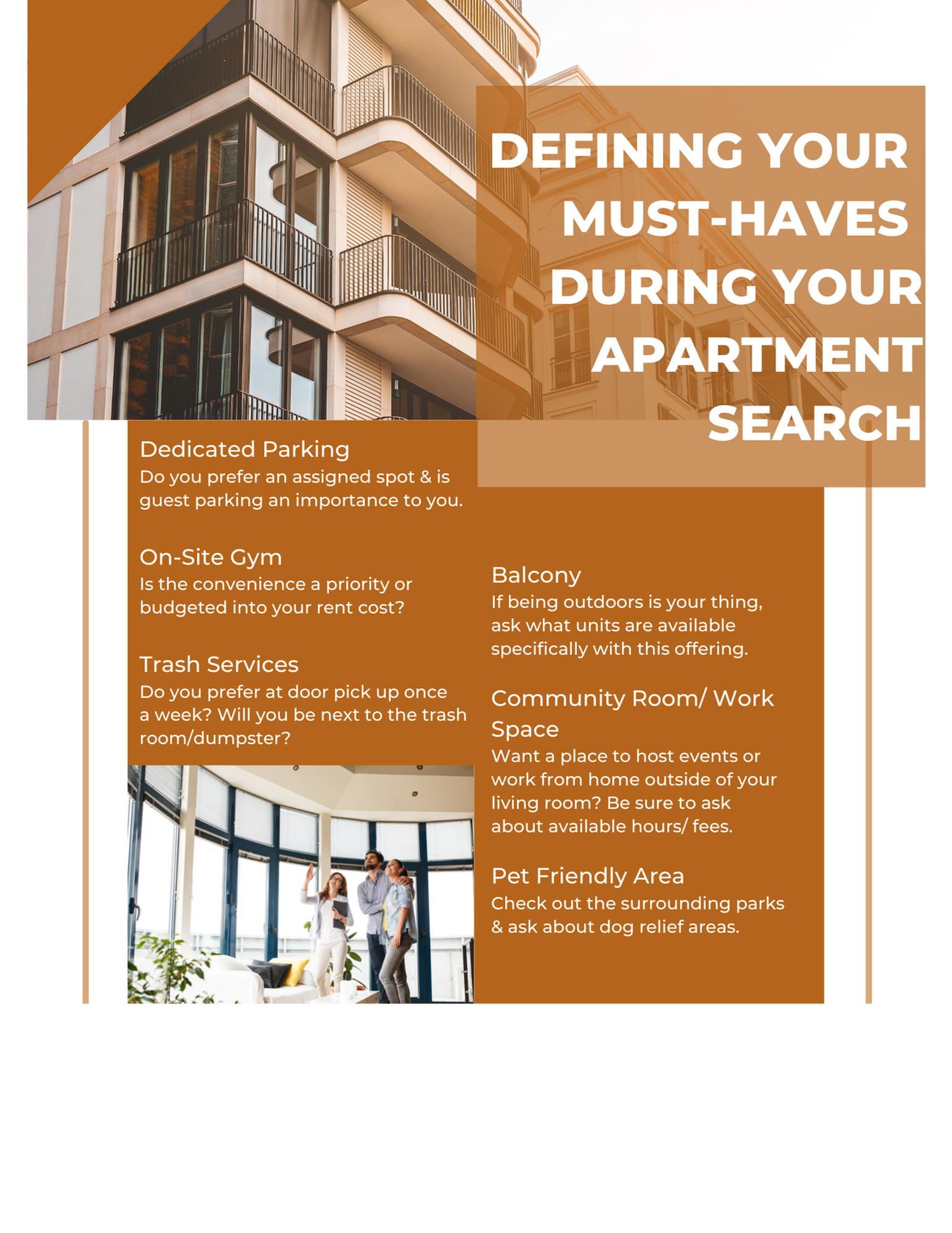 Defining Your Must-Haves During Your Apartment Search-image