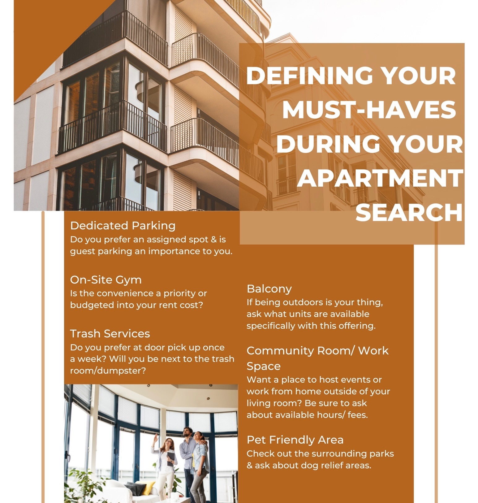 Defining Your Must-Haves During Your Apartment Search-image