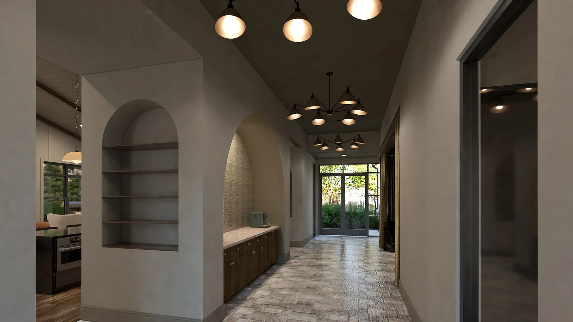 The Edison Clubhouse Entry and Beverage Station