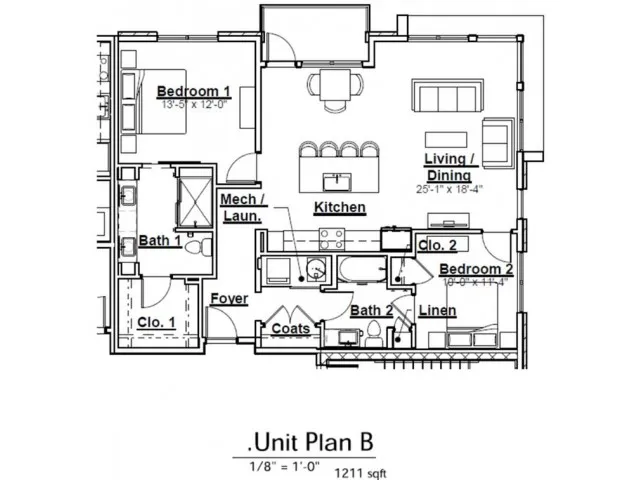 The Broadview &ndash; B2: Spacious 1,211 sq. ft. pet-friendly 2-bed, 2-bath apartment in Grandview, Ohio. Features designer finishes, high ceilings, and gourmet appliances. Boutique community with premium amenities and social events.