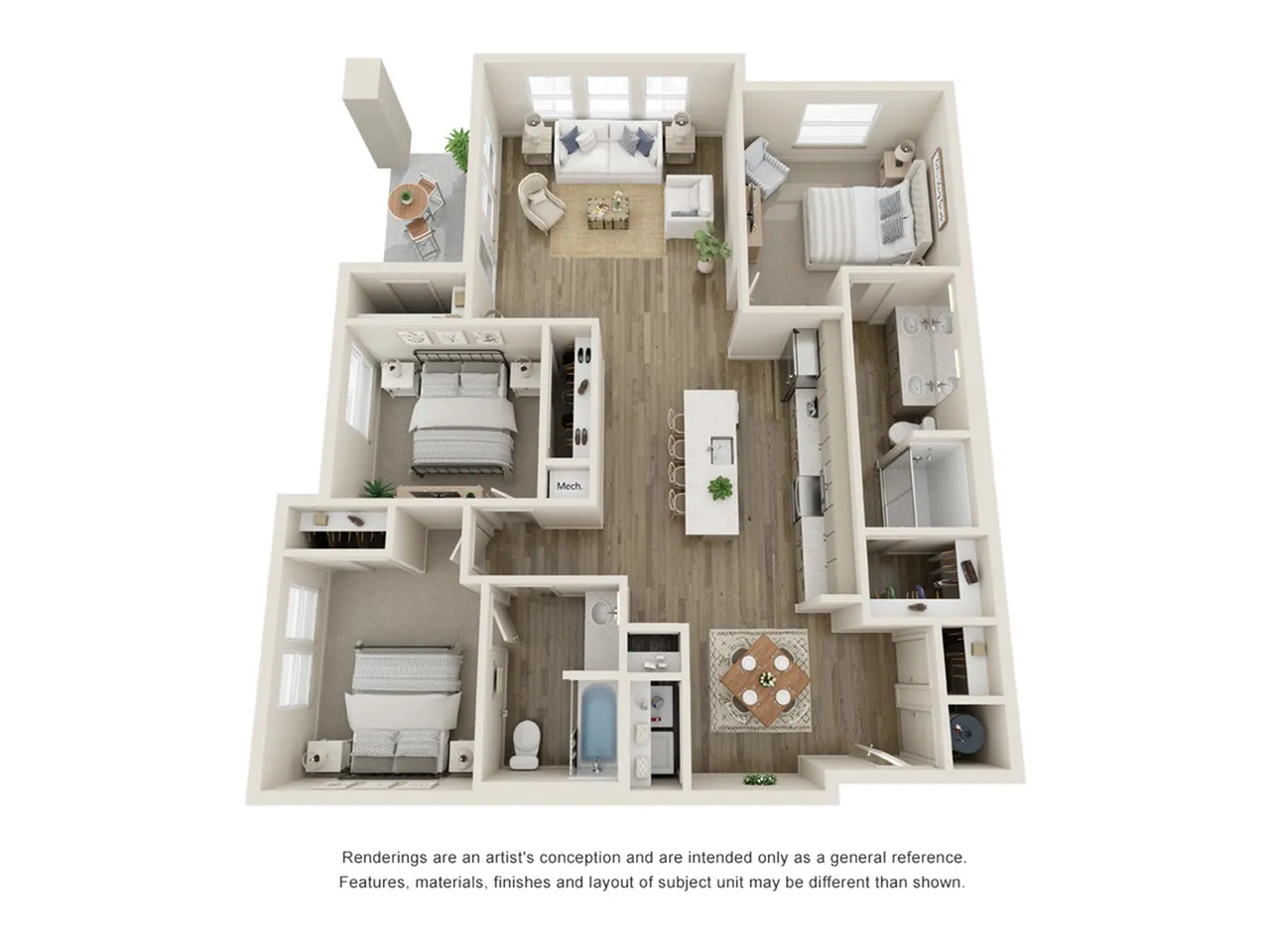 Floor Plans 1, 2, & 3 Bedroom Apartments in Star, ID