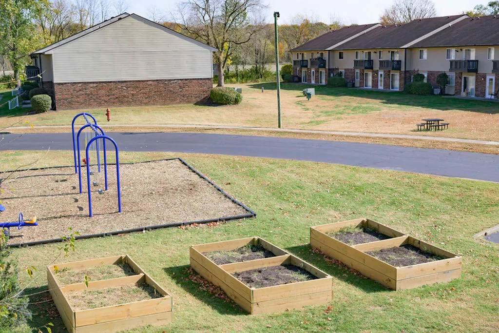Playground and community gardens