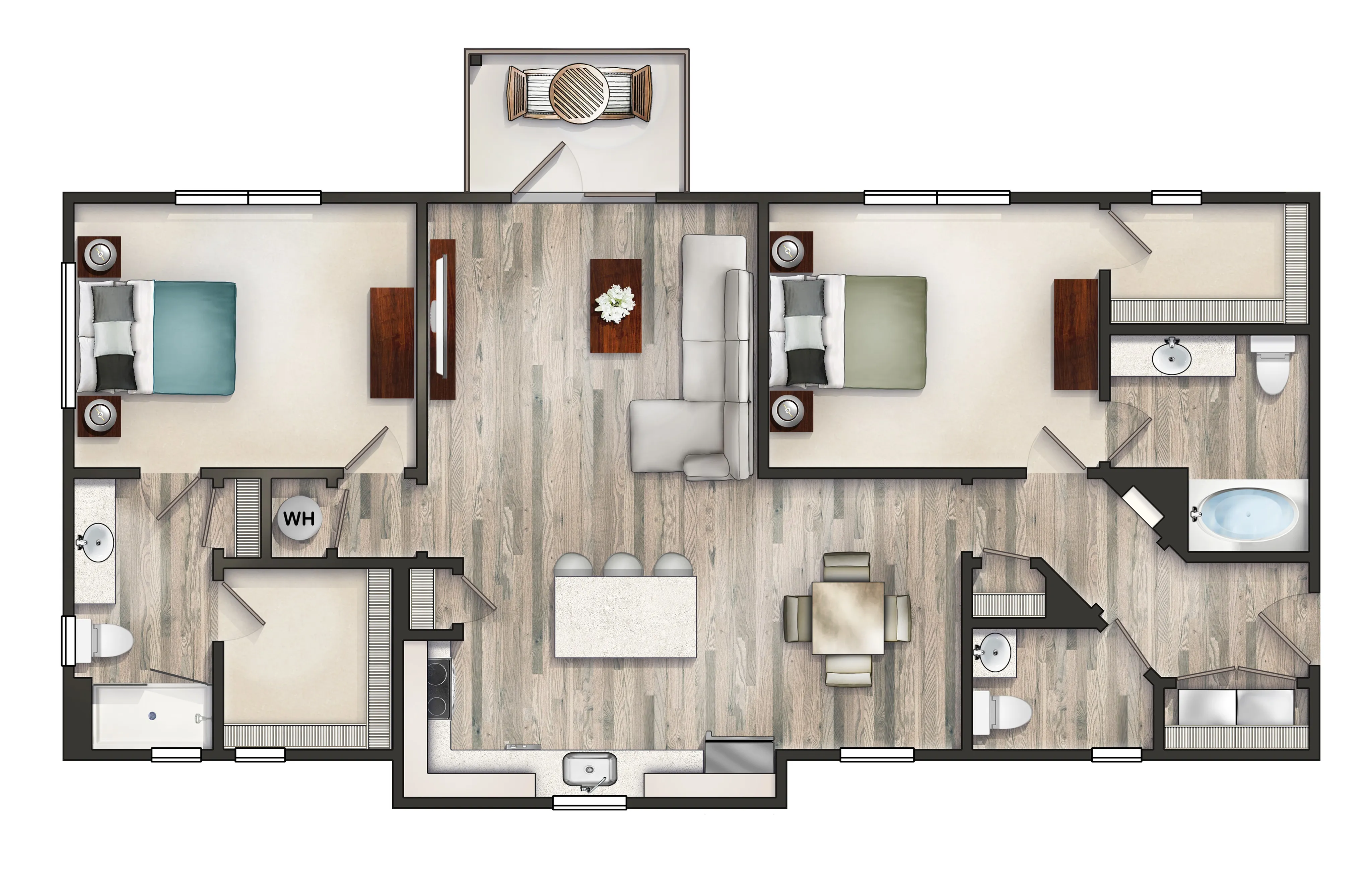 Biscay 2 Bed Apartment Nexus Brandon Apartments LLC
