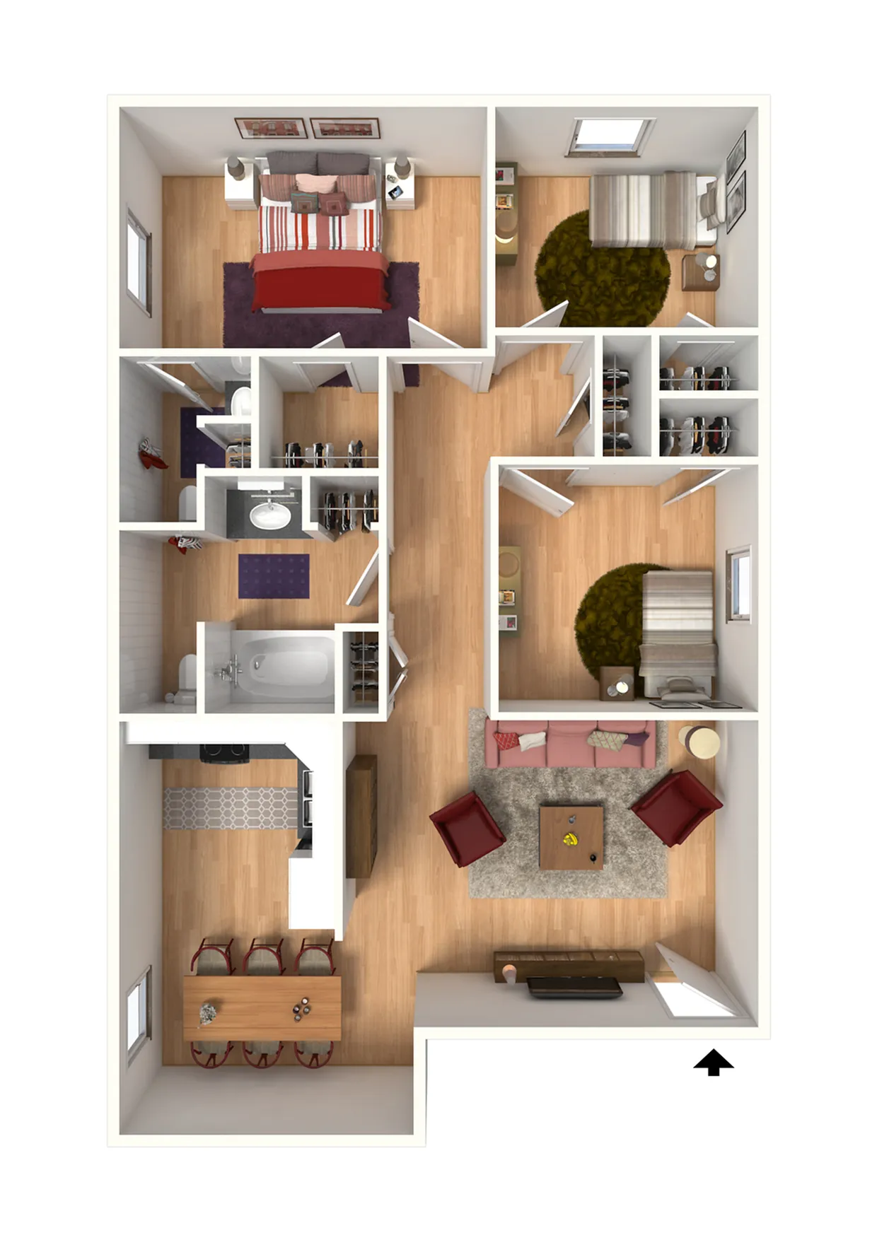 C-1 3D Furnished View