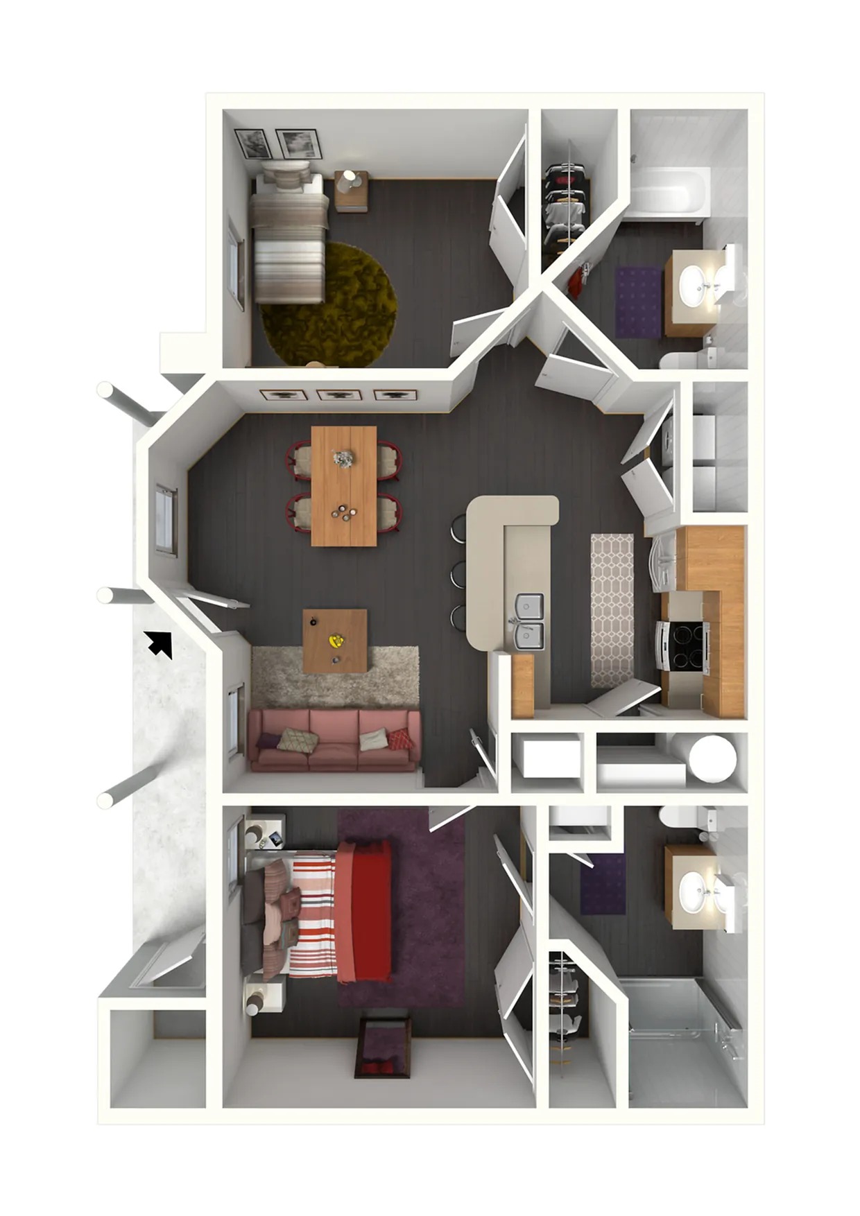 3D Furnished View