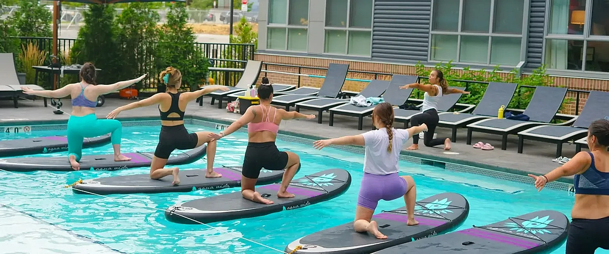 pool yoga