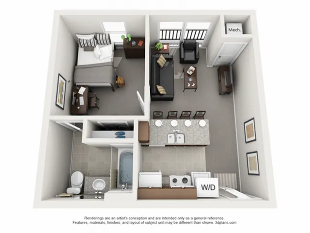 The Courtyards Apartments - 1x1