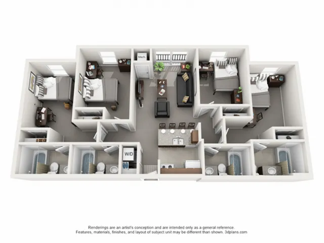The Courtyards Apartments - 4x4