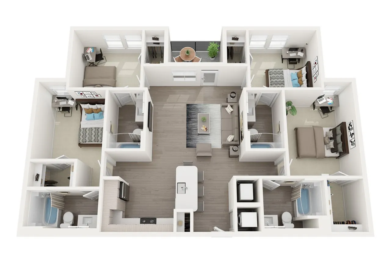 Sterling 5th Street D1 Floor Plan