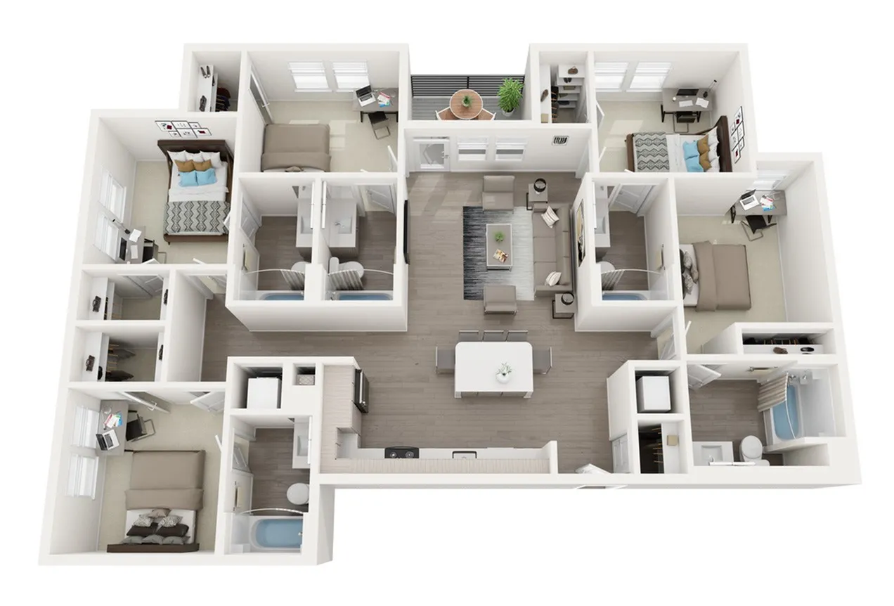 Sterling 5th Street E1 Floor Plan