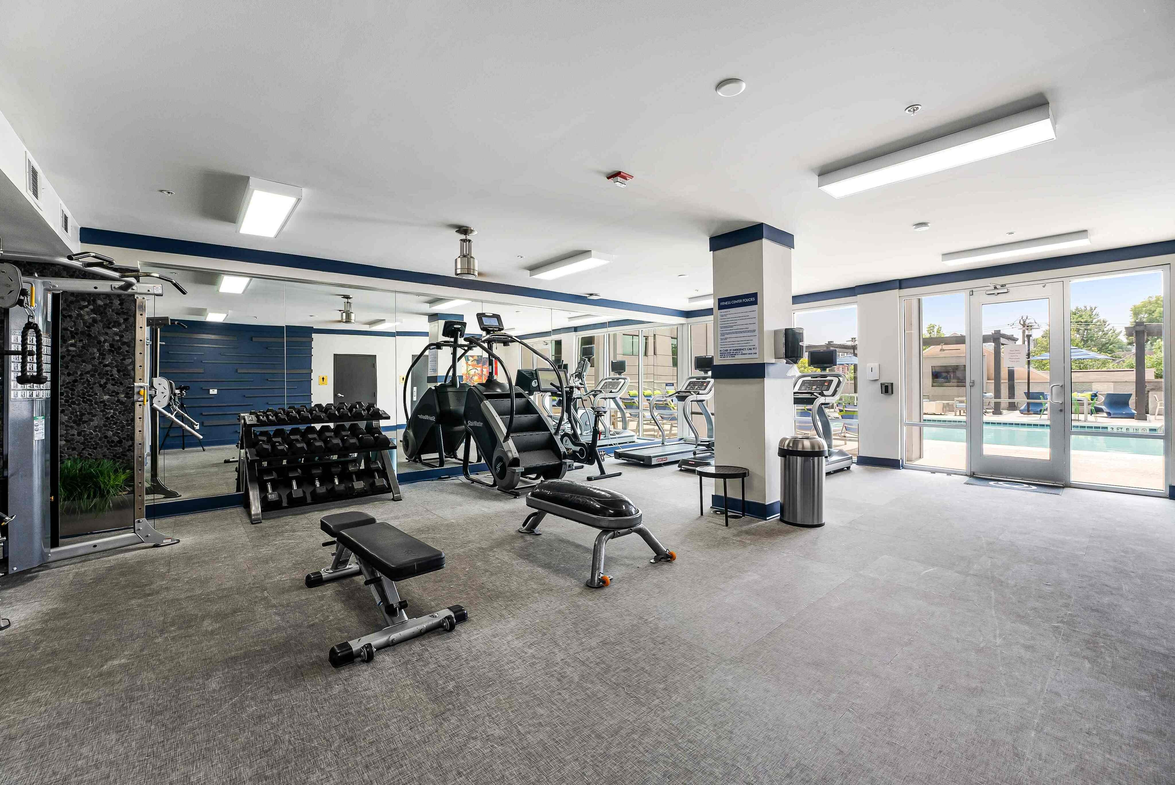 State-of-the art Fitness Center with Cardio & Strength Training Equipment