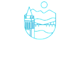 Elegant Sterling Berkeley logo featuring a striking outline of architectural landmarks with mountains and sun, symbolizing modern and stylish living.