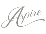 Elegant Aspire Midtown logo in sleek cursive font, embodying sophistication and style.