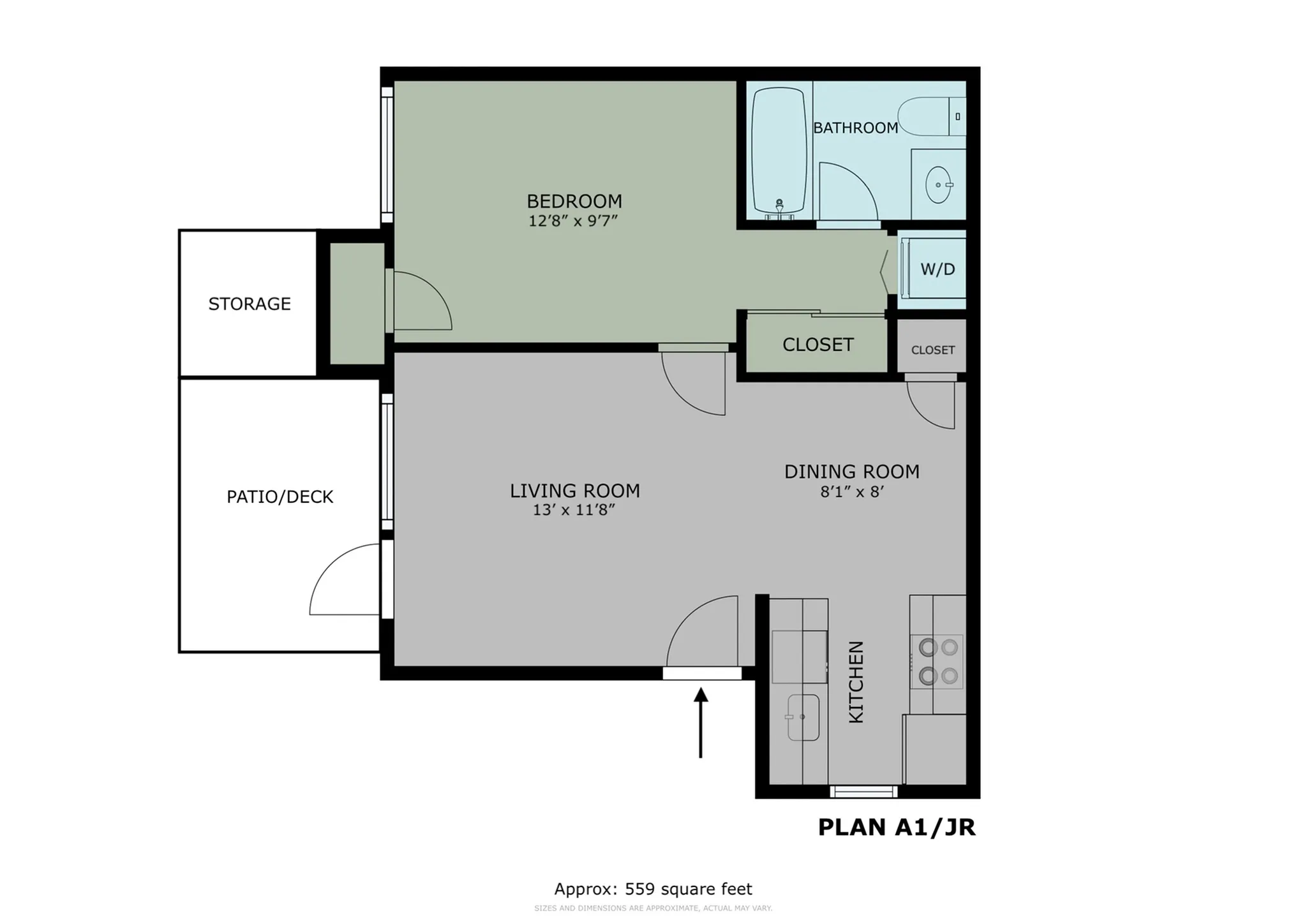 Junior 1 Bed/1Bath
