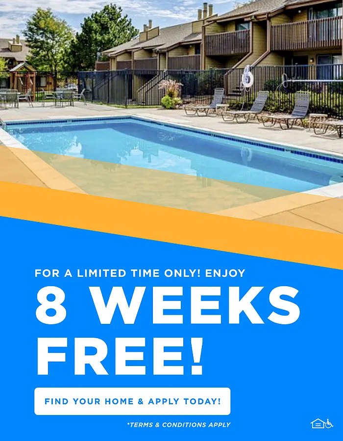 Special! Enjoy 8 weeks free rent!