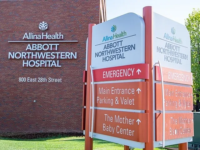 Abbott Northwestern Hospital Signage