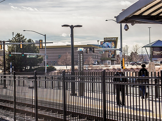 Aurora Metro Center Station Tracks