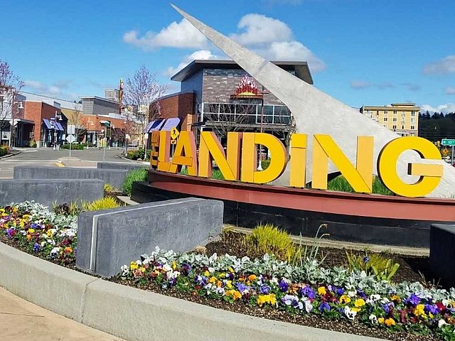 The Landing Signage