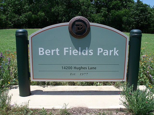 Bert Fields Park Signage