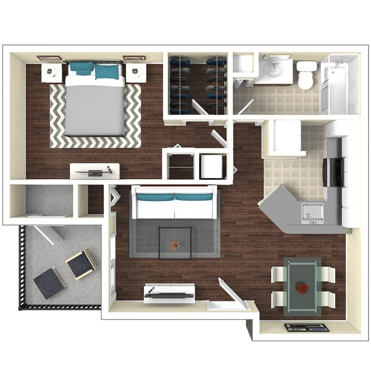Saratoga Ridge Apartments in South Austin, TX offers 1-bedroom, 1-bathroom options!