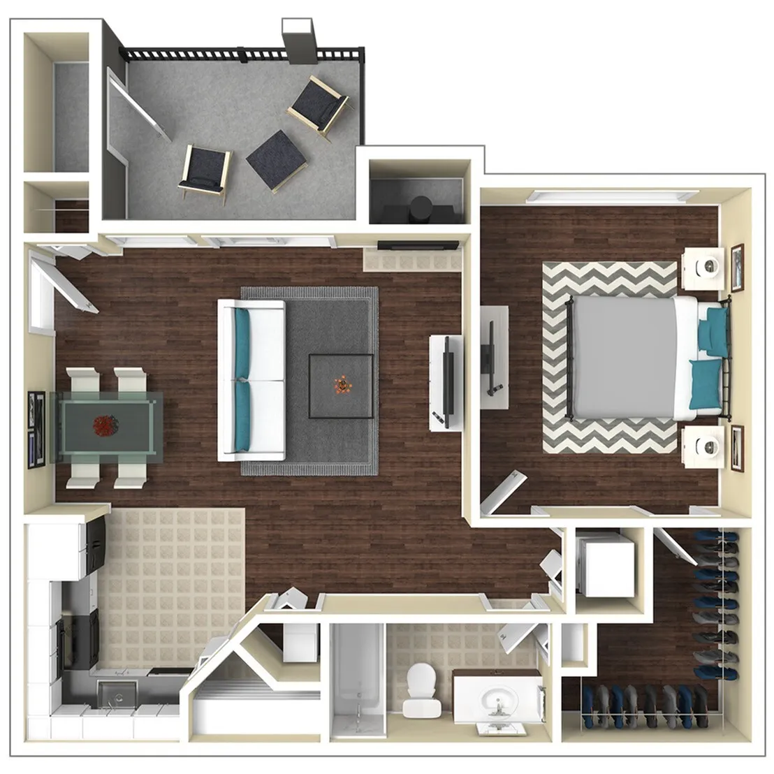 Saratoga Ridge Apartments in South Austin, TX offers 1-bedroom, 1-bathroom options!