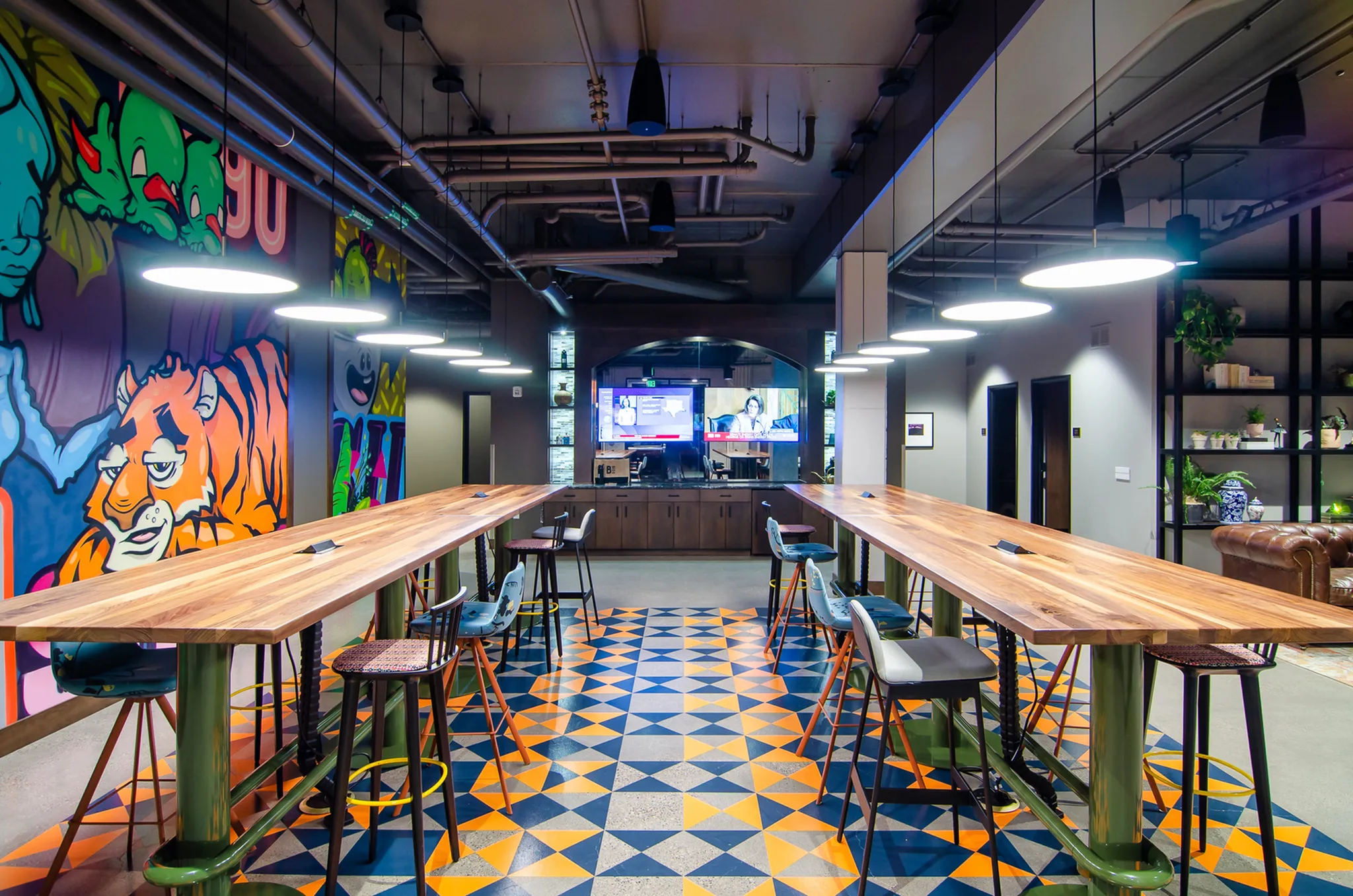 Vibrant Co-Working Lounge