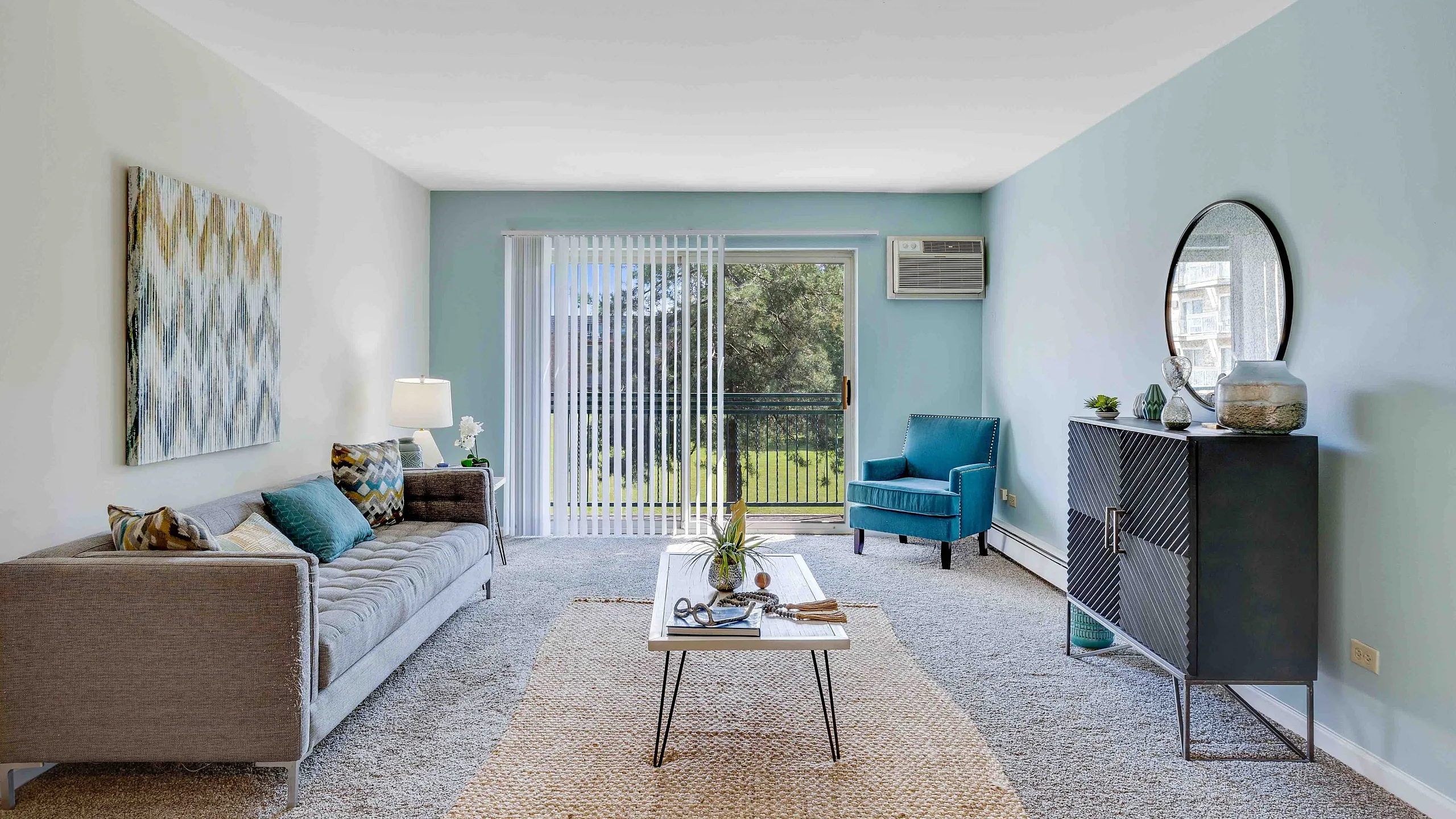 sunset lake living room