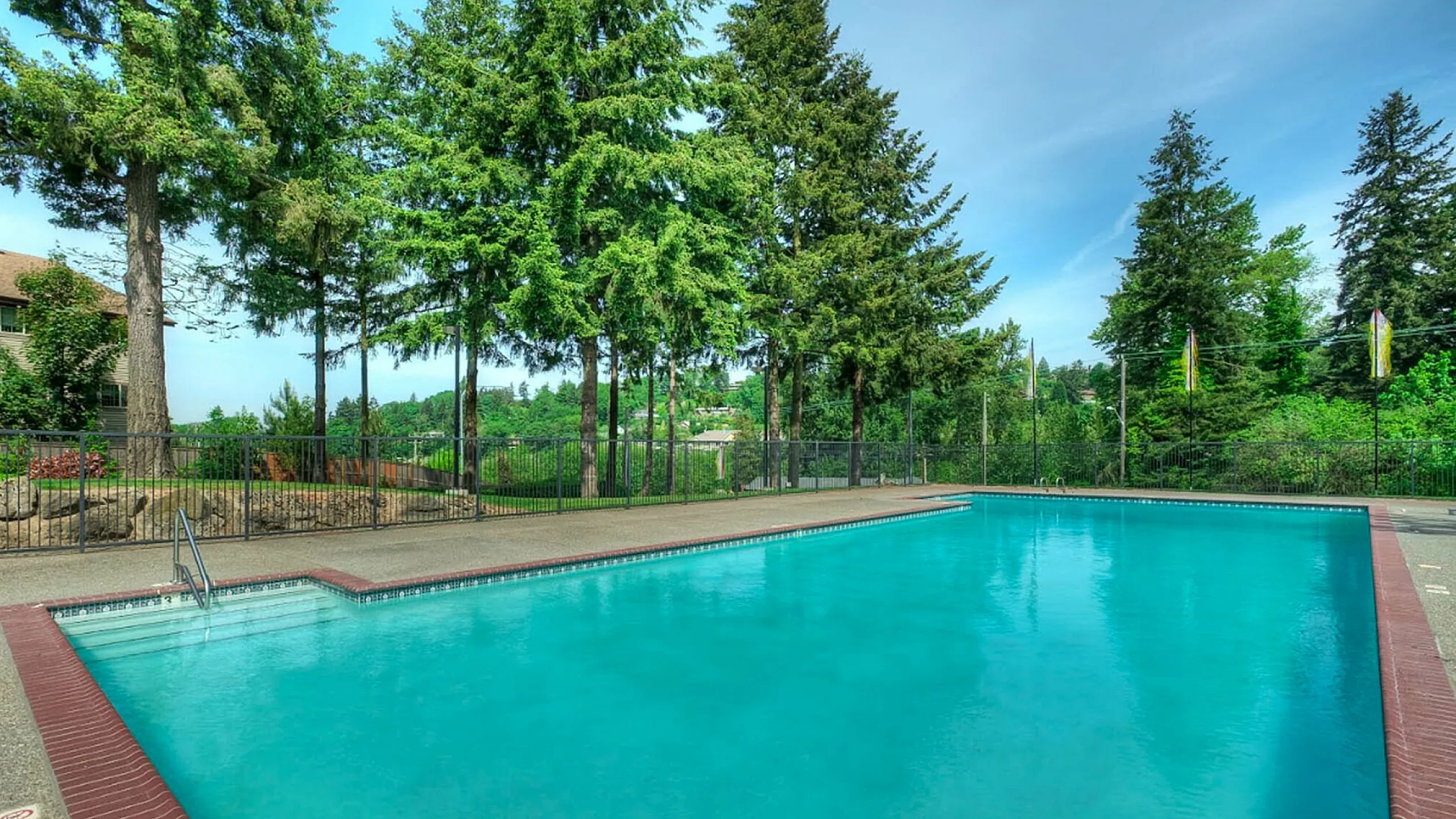 sunset view pool