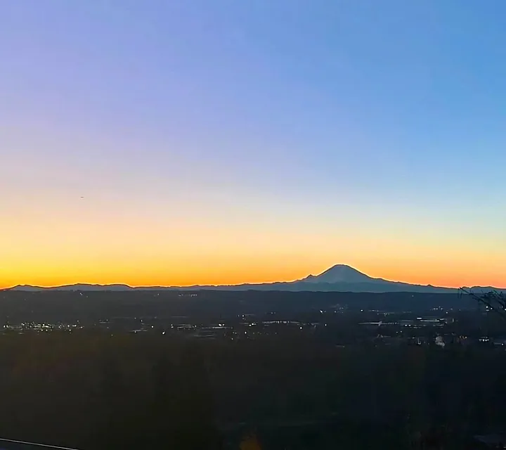 Sunset View with Mt. Rainer
