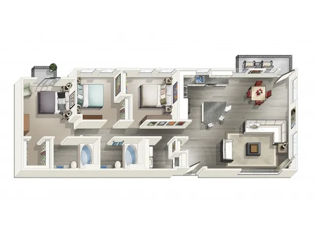 Three Bedrooms