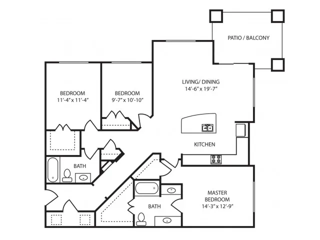 3x2 Floor Plan
