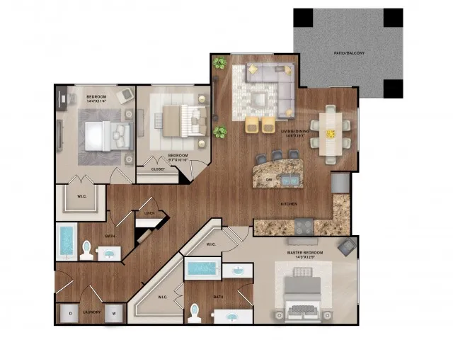 3x2 Floor Plan