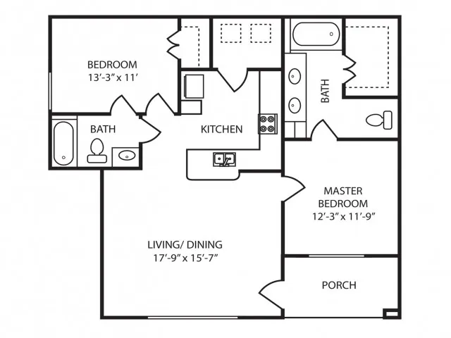 2x2 Floor Plan